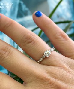 Alternative view of טבעת יהלום מיכל