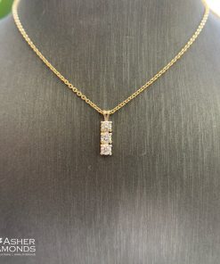 תליון 3 יהלומים